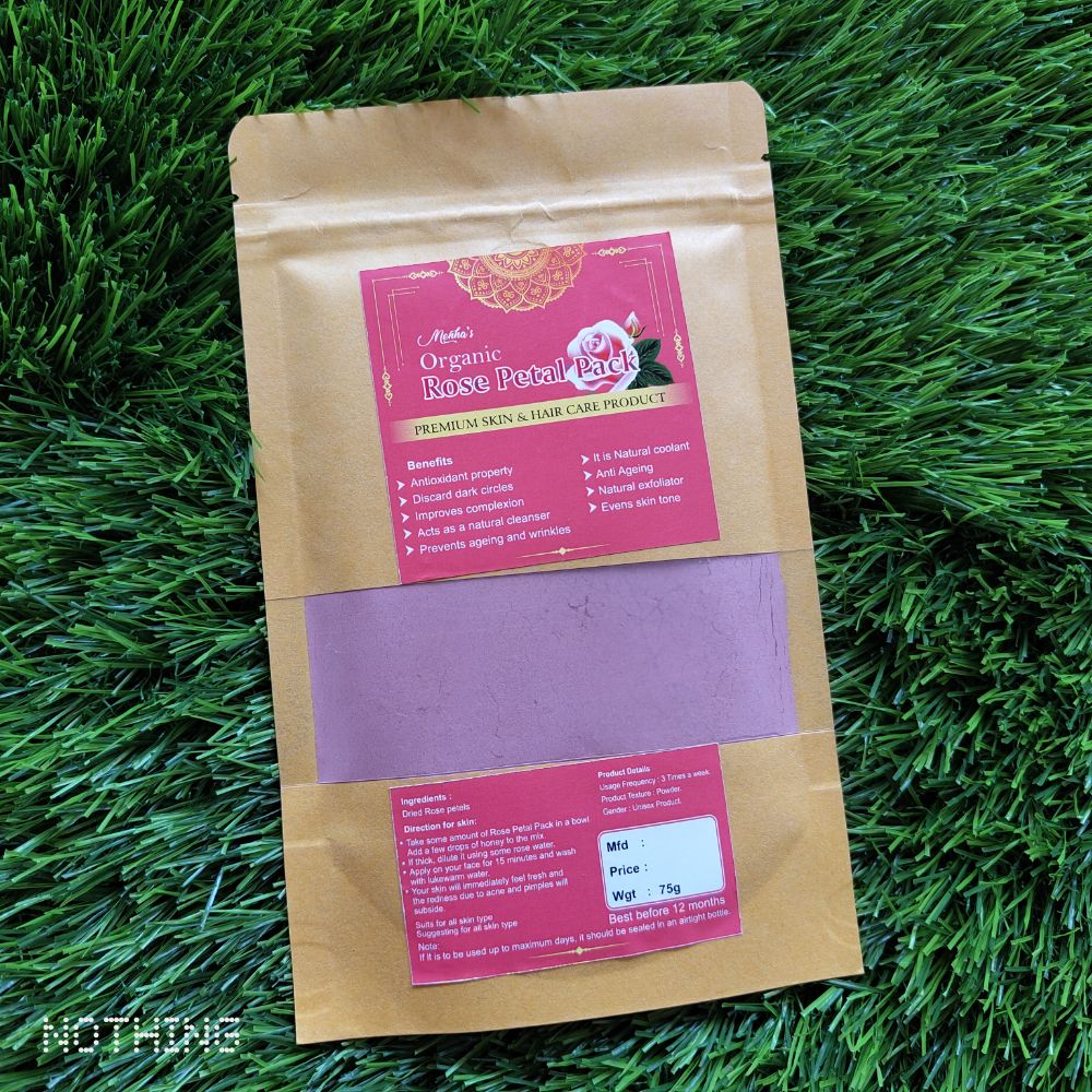 Rose face pack